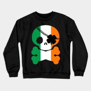 Cute Skull and Crossbones St. Patty's Day Pirate T-Shirt Crewneck Sweatshirt